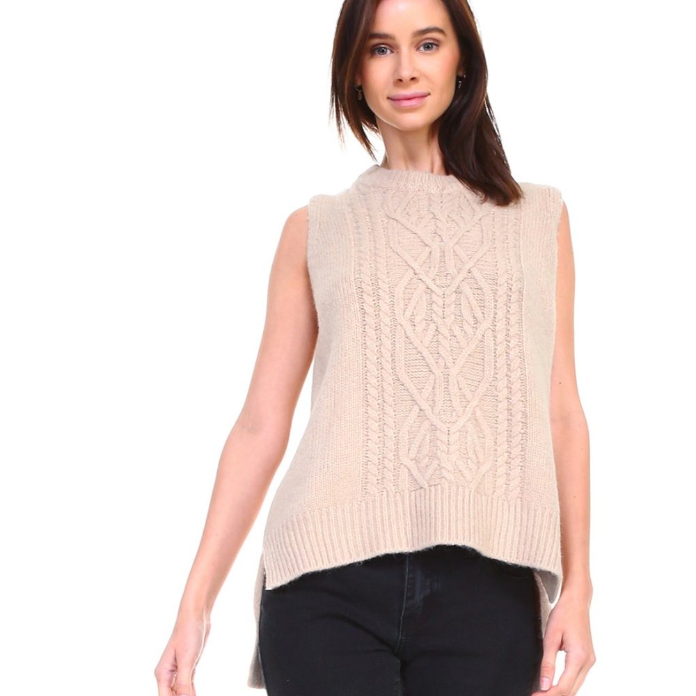 Heather Ribbed Sweater Vest - Picture 3 of 4